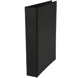 FICHARIO 4 ARG UNIV. PVC PRETO S/CRIST