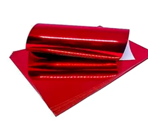 PAPEL LAMINADO VERMELHO C/40