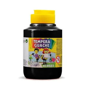 guache escolar acrilex 250ml tinta branca para escolas acrilex guache atóxica material didático tinta guache melhor guache para sala de aula tinta guache para educação guache de alta cobertura 250ml