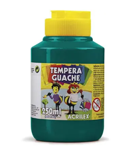 guache escolar acrilex 250ml tinta branca para escolas acrilex guache atóxica material didático tinta guache melhor guache para sala de aula tinta guache para educação guache de alta cobertura 250ml