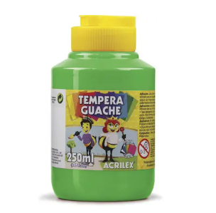 guache escolar acrilex 250ml tinta branca para escolas acrilex guache atóxica material didático tinta guache melhor guache para sala de aula tinta guache para educação guache de alta cobertura 250ml
